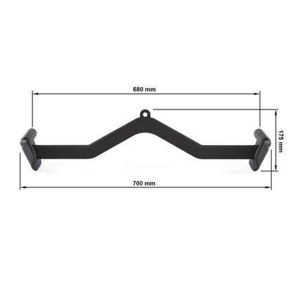 Lat pulldown handle - 70 cm grip width - wrist axis inside