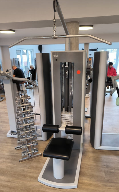 Frei Genius Eco 13er Gerätesatz, MPG, KGG, MED Zulassung, 13 Kraftgeräte im Set, Medical Physio Serie, Silber, gebraucht - überholter Zustand