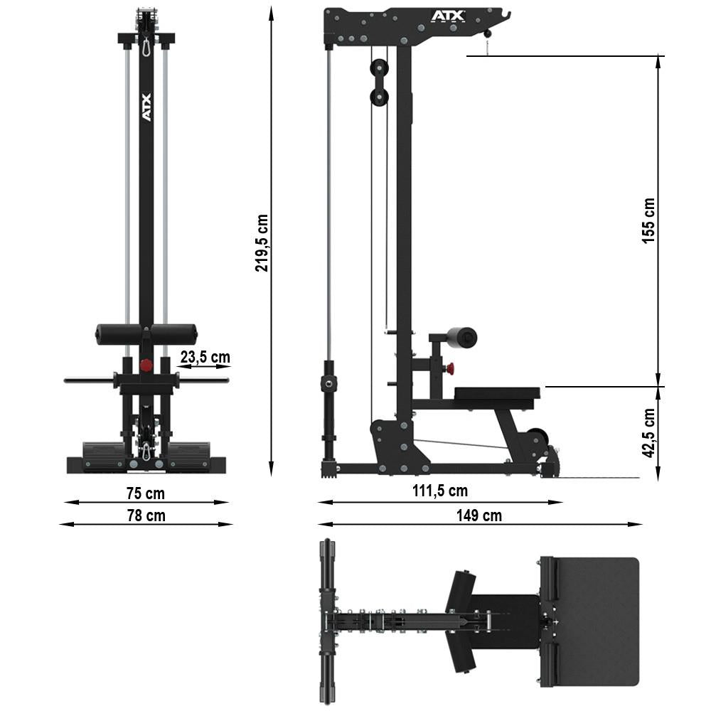 ATX Latzuggerät LPL-700 - Plate Load