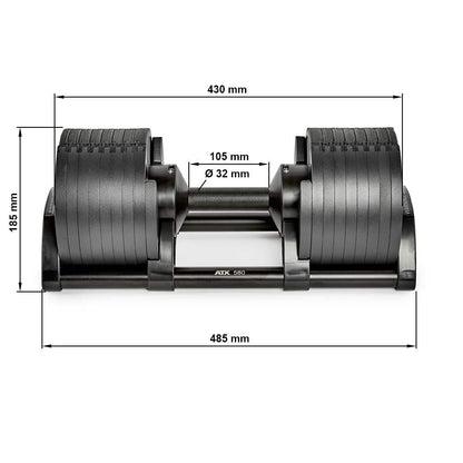Danksport compact dumbbells with system from 2.3 - 36 kg - Heavy Weight