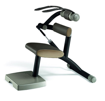 TechnoGym Easy Line Zirkelgerät, Bauch und Rückenstrecker, Kombigerät 2 in 1, Einzelgerät hydraulisch, Polster Braun, gebraucht