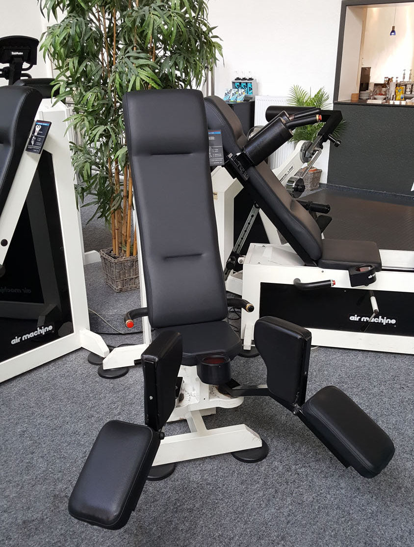 Air Machine Zirkel, 14 Fitnessgeräte mit Widerstand über Luftdruck inkl. Kompressor, Ähnlich Hydraulik, gebraucht zum Sonderpreis