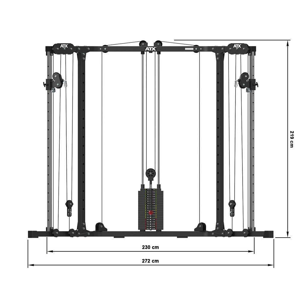 ATX Cable Cross Over 600 - Stack Weight / plug-in weights