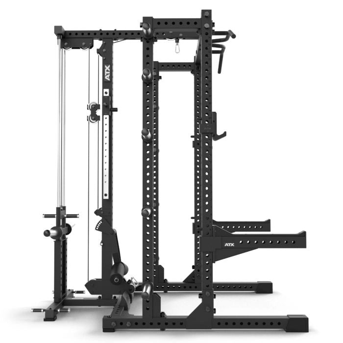 ATX Half Rack 780 Komplettstation mit Extension und Latzug Plate Load