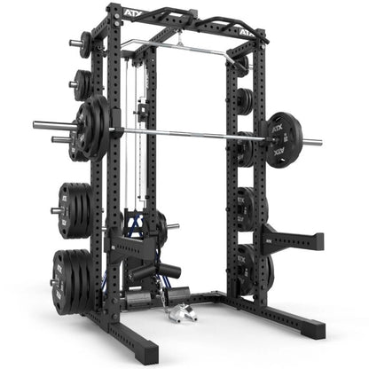 ATX Half Rack 780 Komplettstation mit Extension und Latzug Plate Load