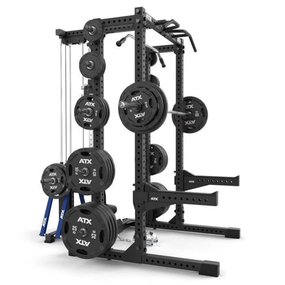 ATX Half Rack 780 Komplettstation mit Extension und Latzug Plate Load