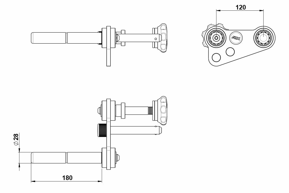 ATX Power Handle - für Jammer-Arms / Hebelarme