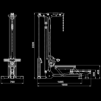 ATX Latzug und Ruderzug LMSW-700 - 115 kg Steckgewichte
