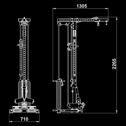ATX Latzug Option MPX-780 - 125 kg Steckgewichte