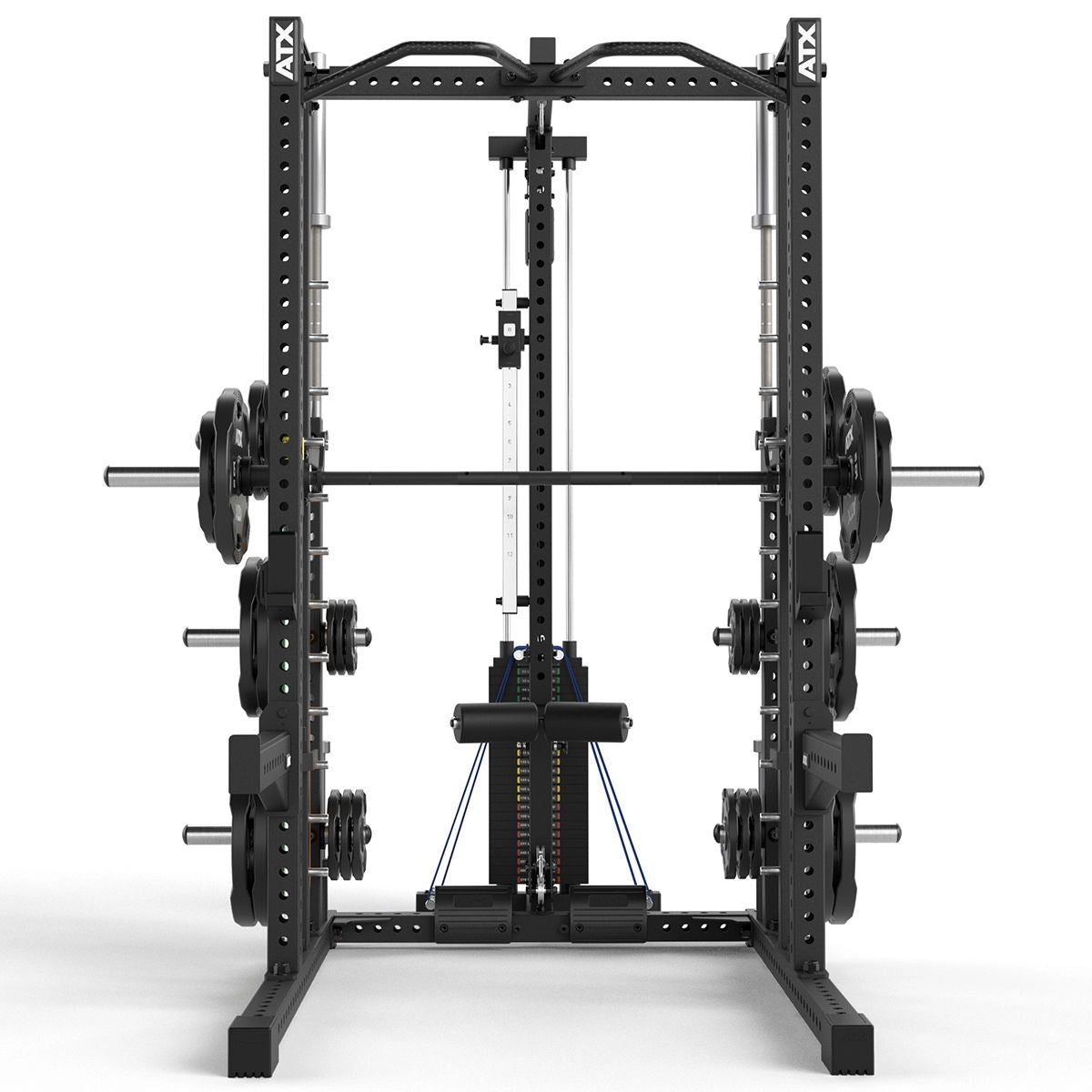 ATX Multipresse-Rack 780 Komplettstation mit Latzugstation - 125 kg Steckgewichte