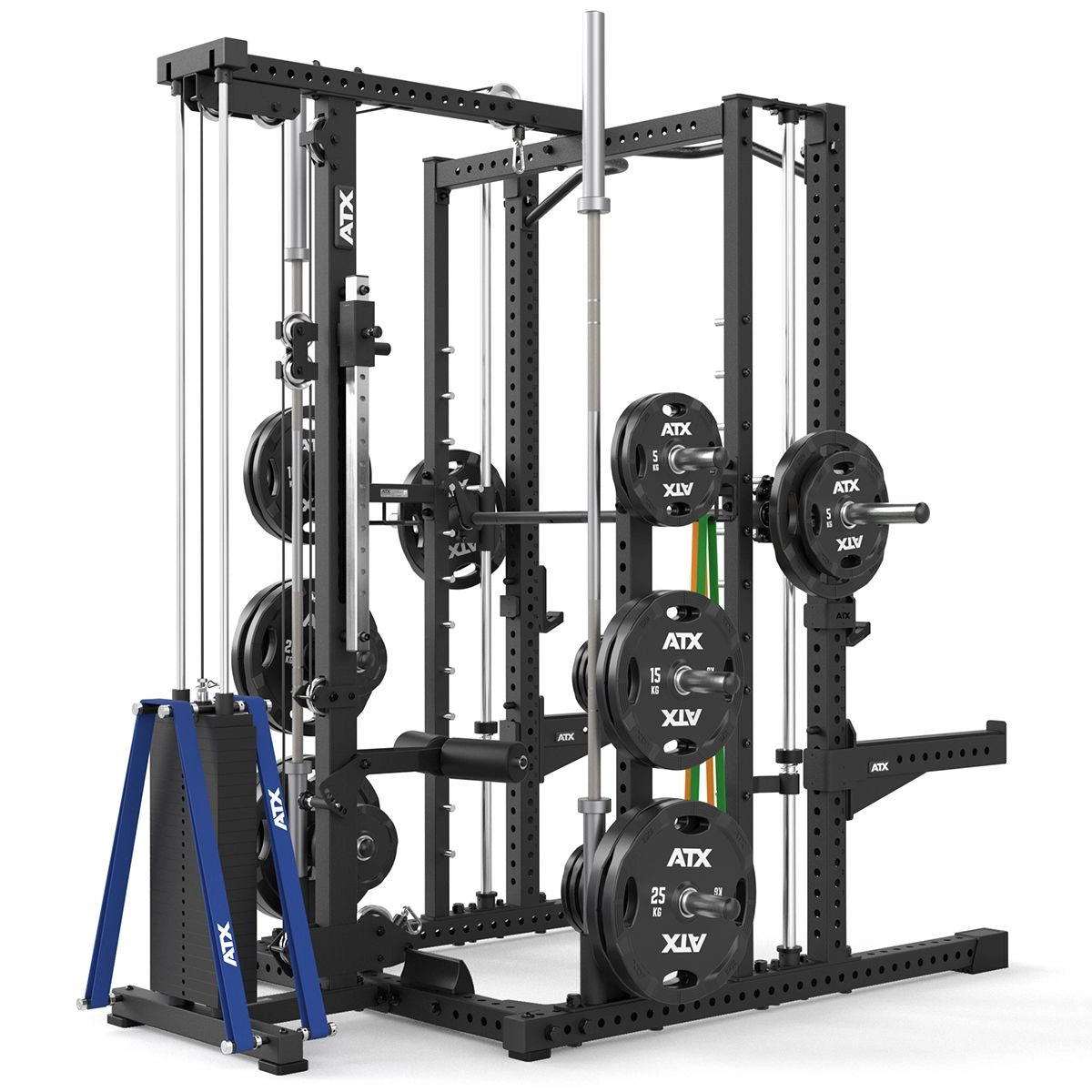 ATX Multipresse-Rack 780 Komplettstation mit Latzugstation - 125 kg Steckgewichte