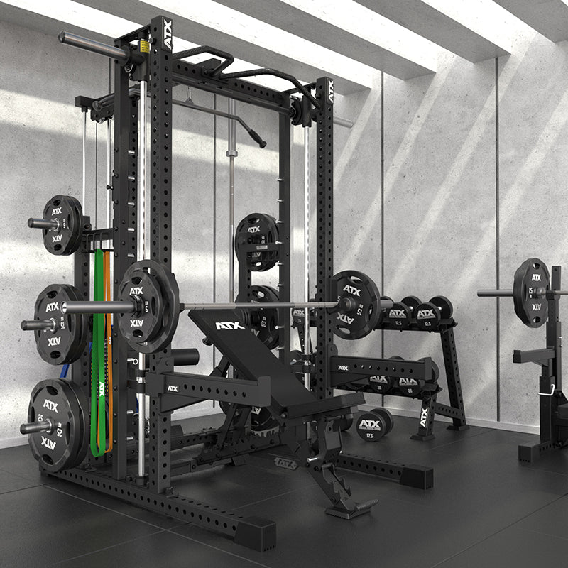 ATX Multipresse-Rack 780 Komplettstation mit Latzugstation - 125 kg Steckgewichte