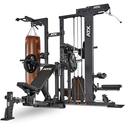 ATX Multiplex Workout Station - Multi Gym - Inklusive 107,5kg Gummi  Hantelscheiben - Vorteilspaket