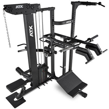 ATX Multiplex Workout Station - Multi Gym - Inklusive 107,5kg Gummi  Hantelscheiben - Vorteilspaket