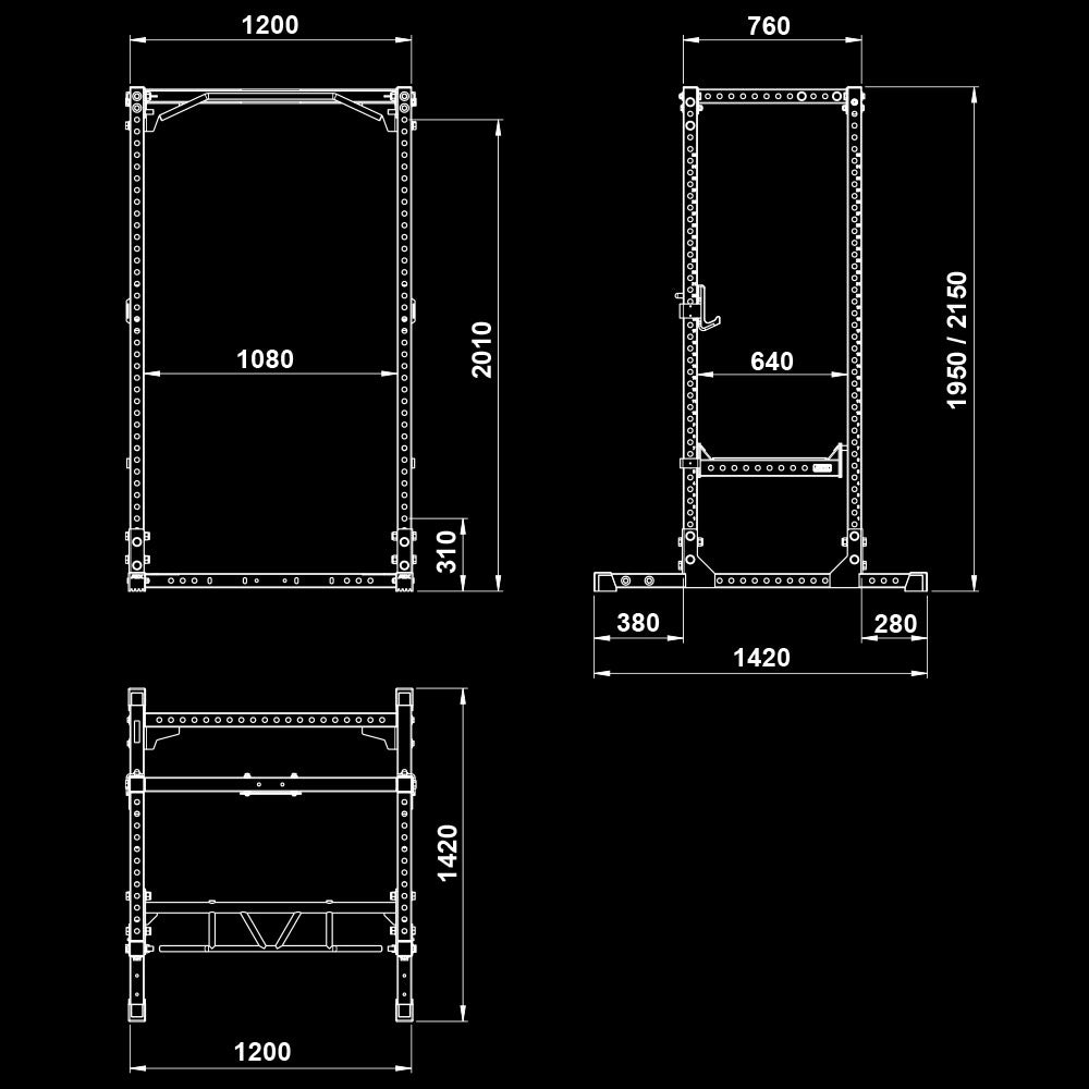 ATX Power Rack Series 600 in 2 unterschiedlichen Bauhöhen
