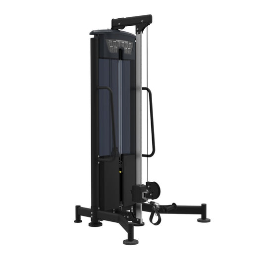 Impulse Fitness Zugturm, IT9525 Adjustable Hi/Low Pulley Station, Black Edition