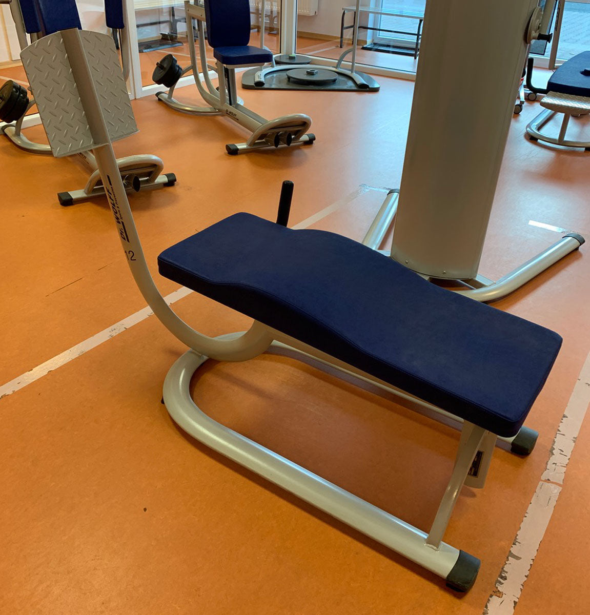 Dr. Wolff Abdominal-Trainer 336, Bauchbank, Rahmenfarbe Silber - gebrauchter - überholter Zustand