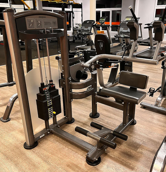 Impulse Fitness abdominal machine, Abdominal Crunch, frame color gray-anthracite, used - refurbished condition
