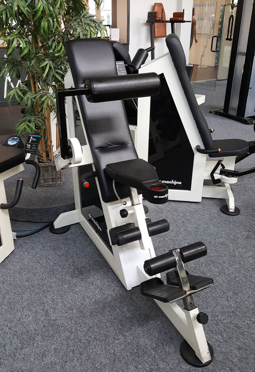 Air Machine Zirkel, 14 Fitnessgeräte mit Widerstand über Luftdruck inkl. Kompressor, Ähnlich Hydraulik, gebraucht zum Sonderpreis
