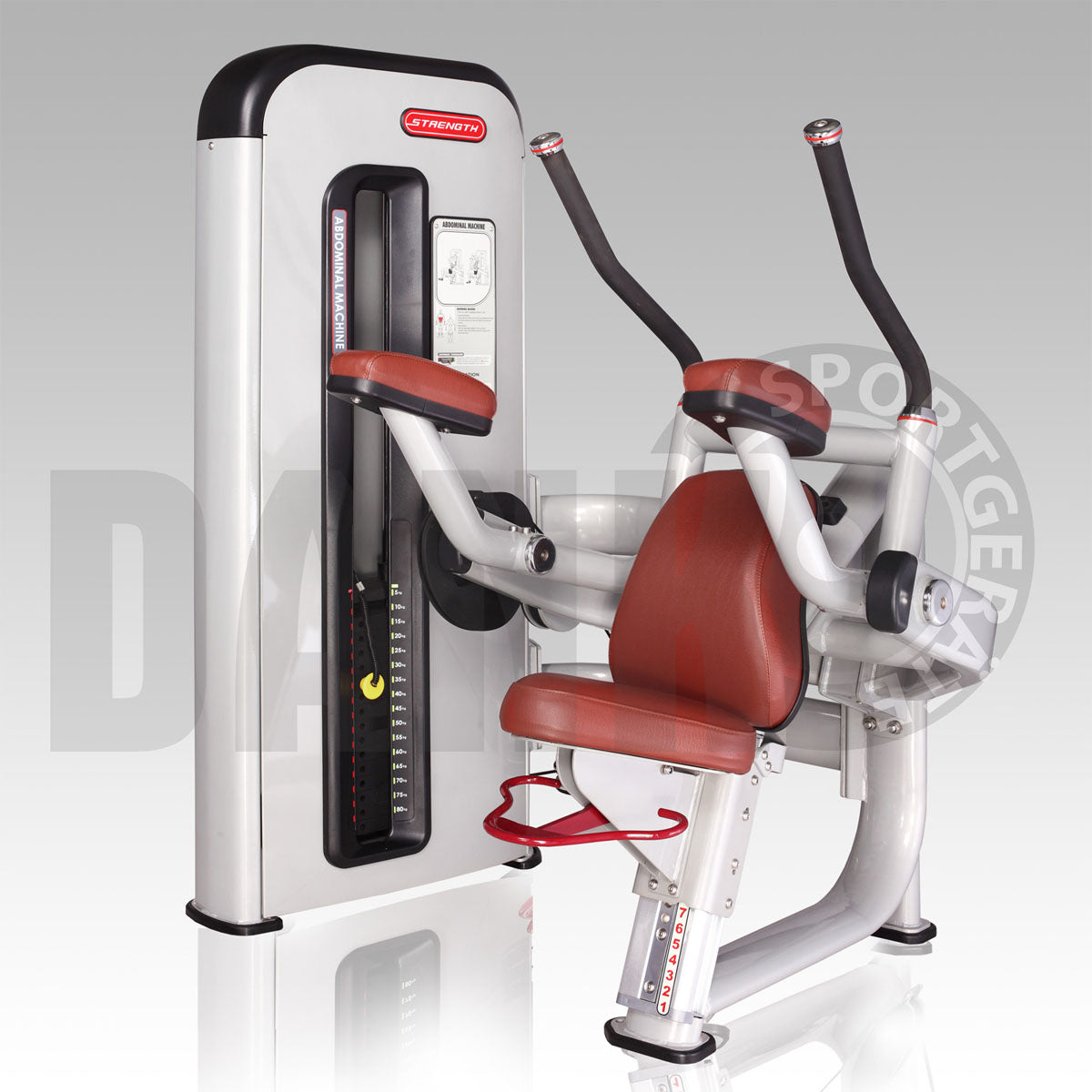 Danksport S-Line Kraftgeräte, Gerätepark mit ca. 22 Fitnessgeräten und Zubehör, Farbe Silber, Polster Braun - Neue Geräte / Ausstellungsgeräte