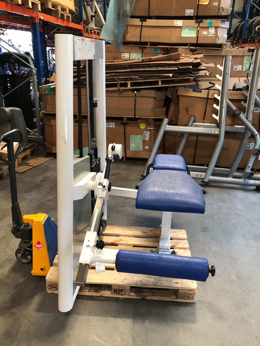 Kaphingst leg extension leg curl COMBI device, sitting-lying adjustable, MPG, color white, used - refurbished condition