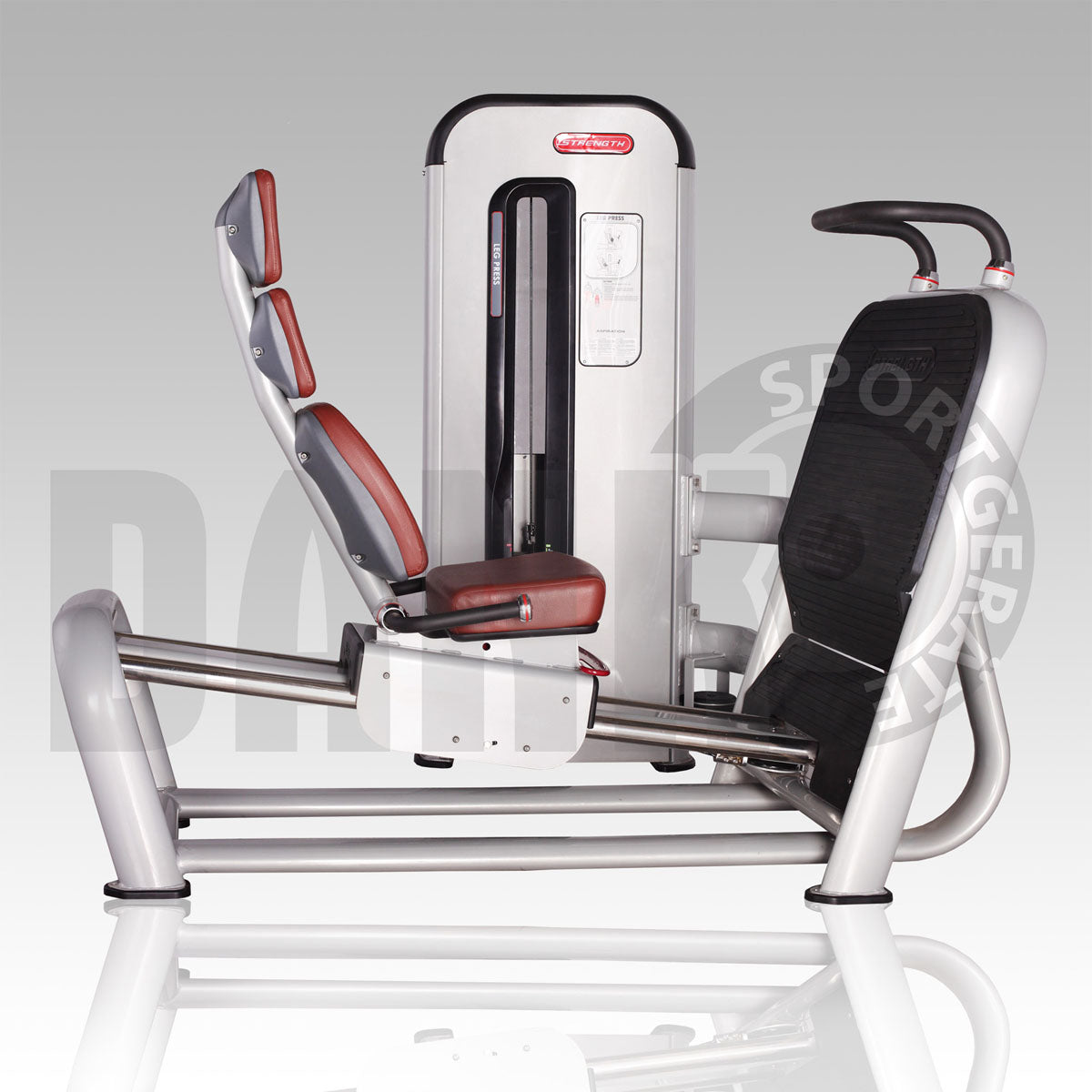 Aehnlich Star Trac, TechnoGym oder Gym80 - Danksport S-Line Gerätepark - 30 Kraftgeräte & Zubehör, Neue Geräte, Farbe Silber, Polster Braun