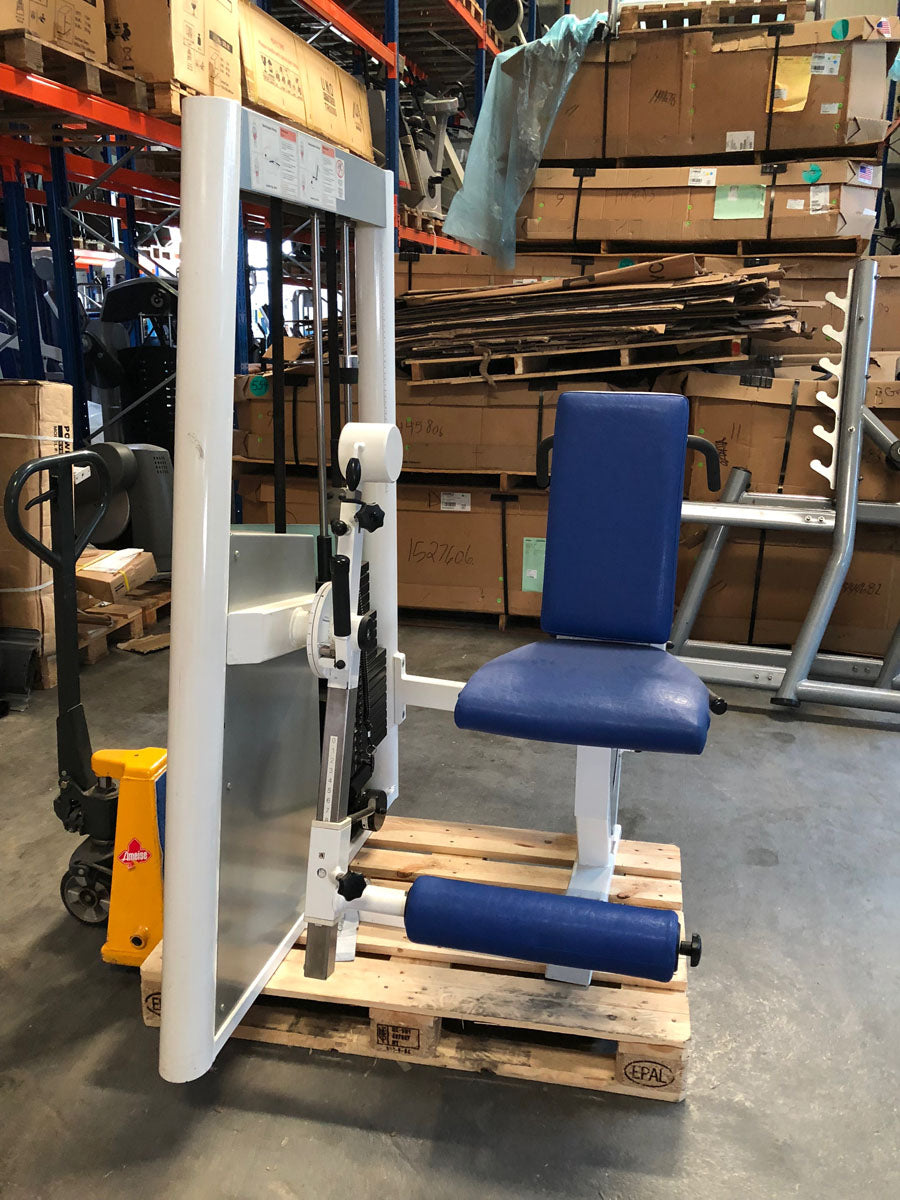 Kaphingst leg extension leg curl COMBI device, sitting-lying adjustable, MPG, color white, used - refurbished condition