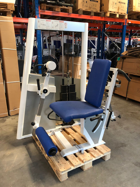 Kaphingst leg extension leg curl COMBI device, sitting-lying adjustable, MPG, color white, used - refurbished condition