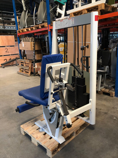Kaphingst leg extension leg curl COMBI device, sitting-lying adjustable, MPG, color white, used - refurbished condition