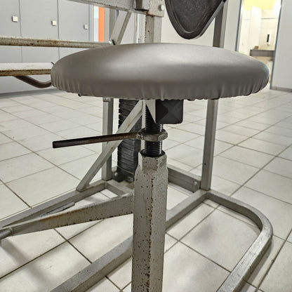 Beri Sport Bizepsmaschine SZ Curl, Scottcurl Machine, Oldschool Bodybuilding Kraftgerät, Rahmenfarbe Silber, gebraucht mit Gebrauchsspuren
