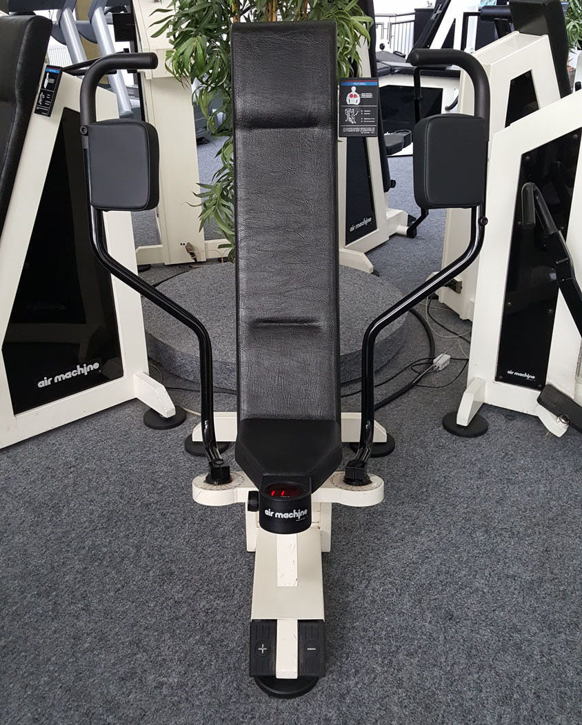 Air Machine Zirkel, 14 Fitnessgeräte mit Widerstand über Luftdruck inkl. Kompressor, Ähnlich Hydraulik, gebraucht zum Sonderpreis