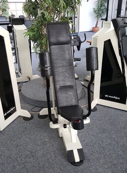 Air Machine Zirkel, 14 Fitnessgeräte mit Widerstand über Luftdruck inkl. Kompressor, Ähnlich Hydraulik, gebraucht zum Sonderpreis