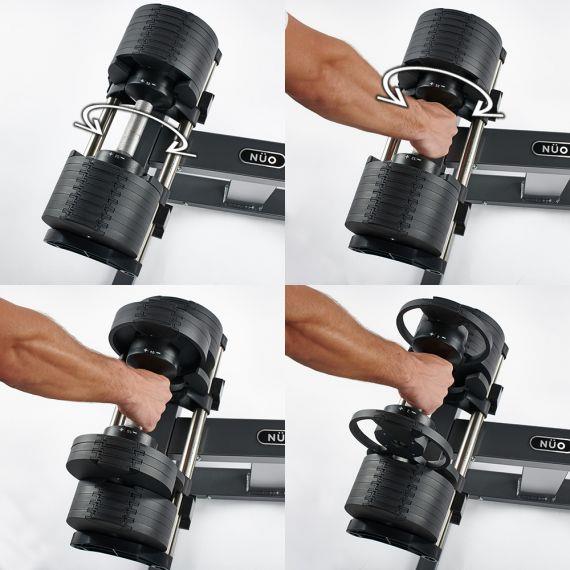 Danksport compact dumbbells with system from 2 - 20 kg
