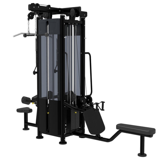 Impulse Fitness IT9527, 4 Stack Multi Station - 4 Stationenturm, Black Edition