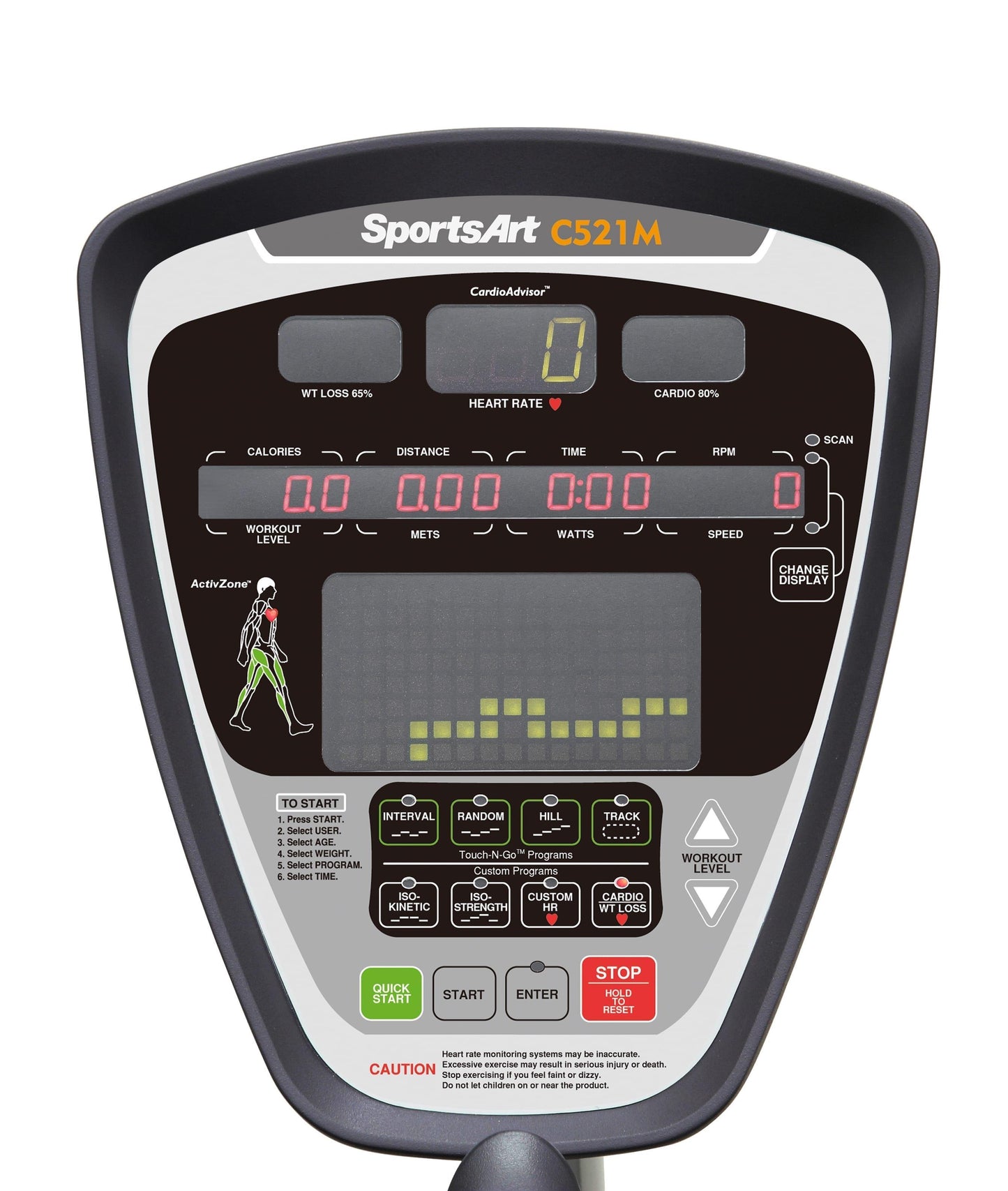 Sportsart recumbent bike, recumbent ergometer C521M