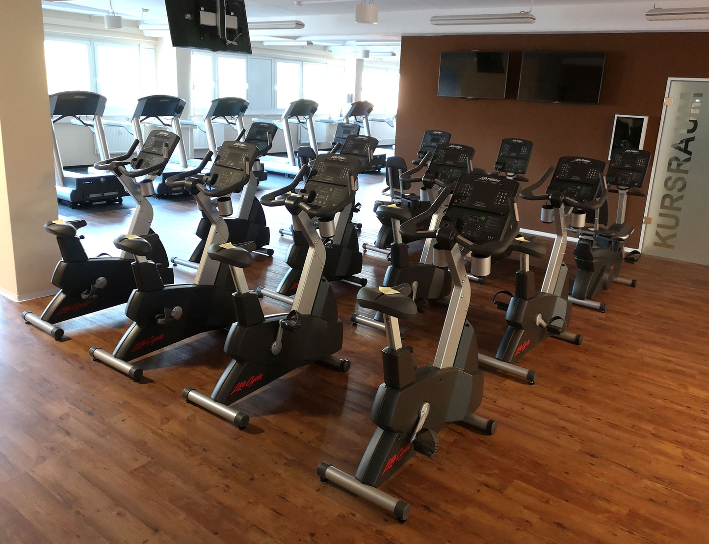 Life Fitness &amp; Hammer Strength - 93 fitness machines - strength training equipment, cardio equipment, plate-loaded equipment, benches, etc. - complete gym - used - TOP condition