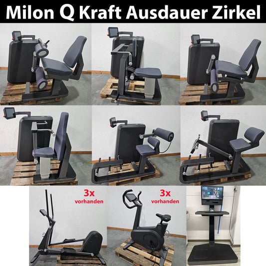 Milon Q strength and endurance circuit with 12 machines, built in 2019, including Milonizer, including delivery, used, refurbished and in mint condition - top condition