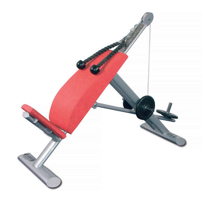 Bauchmaschine Plate loaded,  Bauchbank, Sit Up Ab Crunch Bench, Crunchstuhl T 500, Teuwsen Sportgerät, Rahmenfarbe Anthrazit, gebrauchter - überholter Zustand