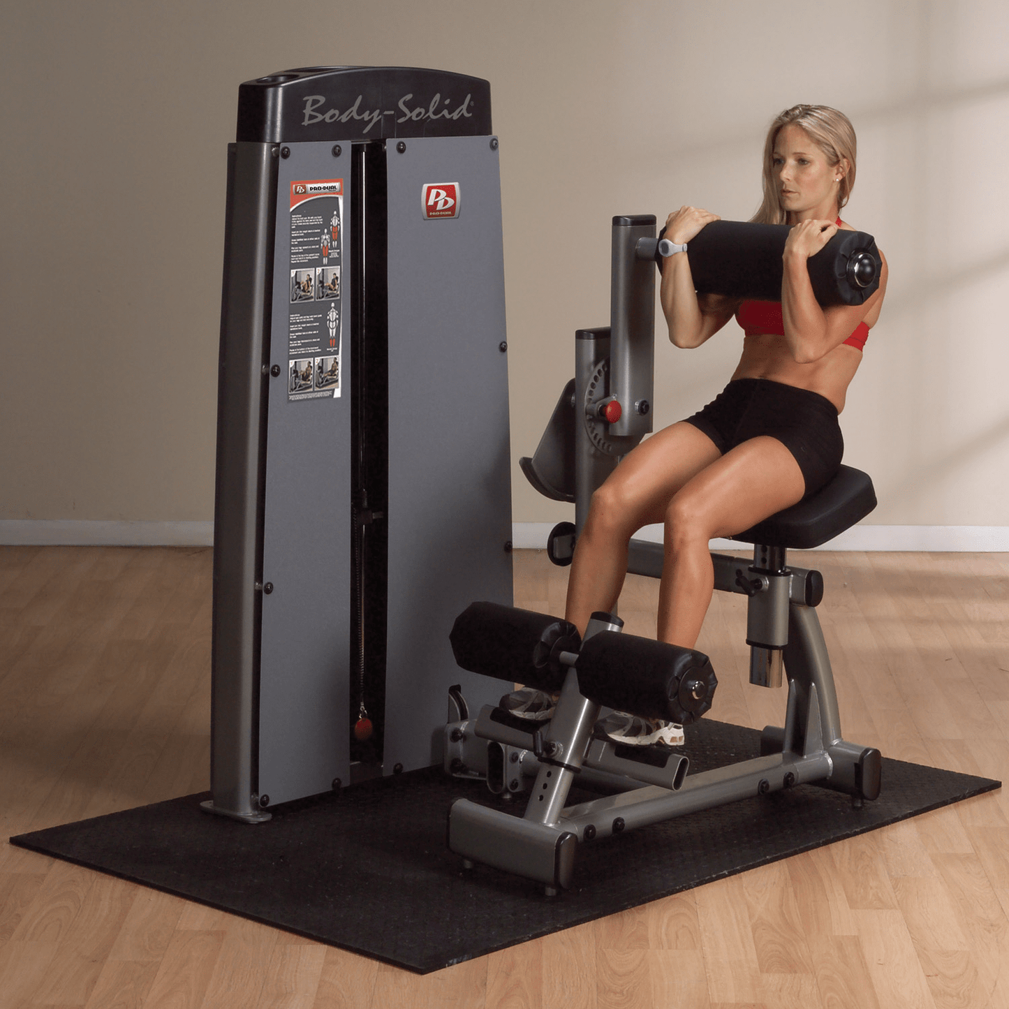 Body Solid Pro Dual Bauch- und Rückenmaschine DABB-SF, 2 in 1 Kombimaschine.  Bauchmuskeltraining und Hyperextension, Abs and Lower Back, gebraucht - geprüfter Zustand