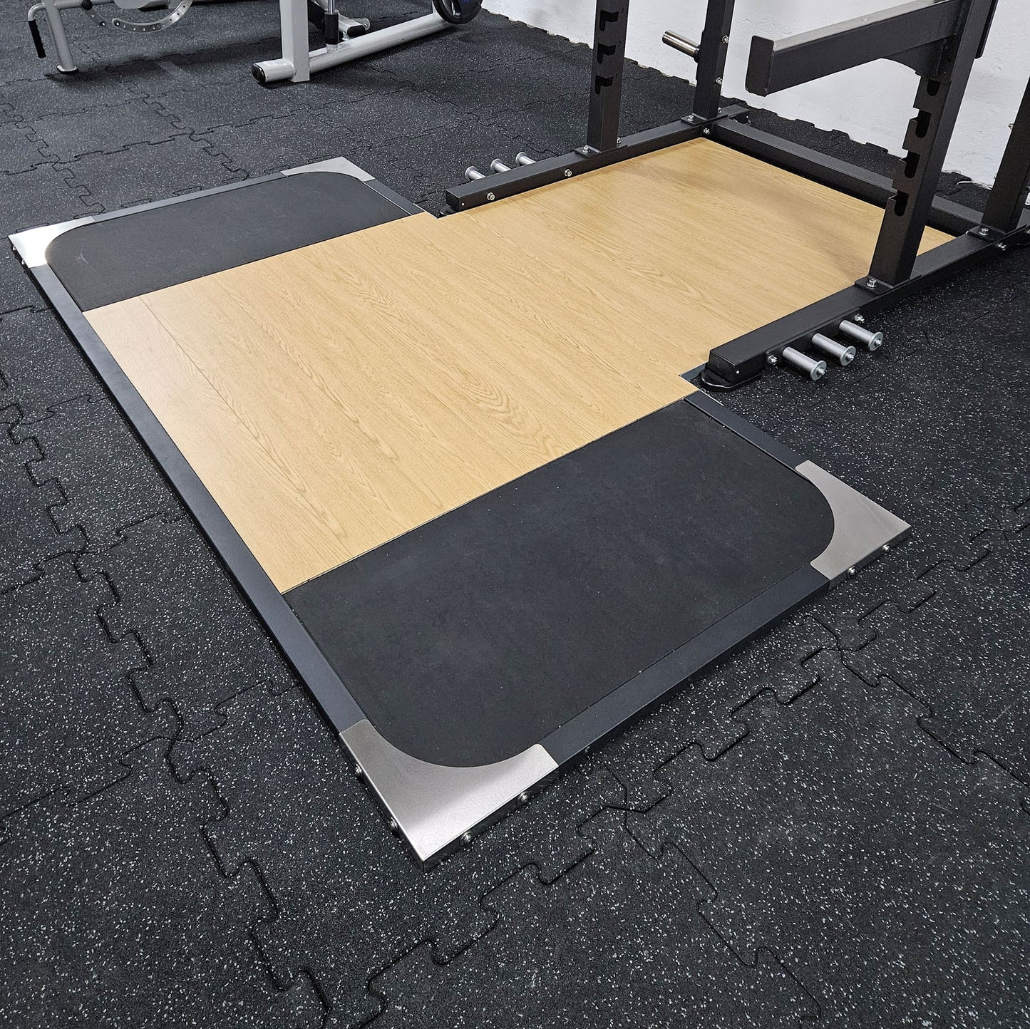 Wooden and rubber drop platform for DankSport Half Rack - NEW