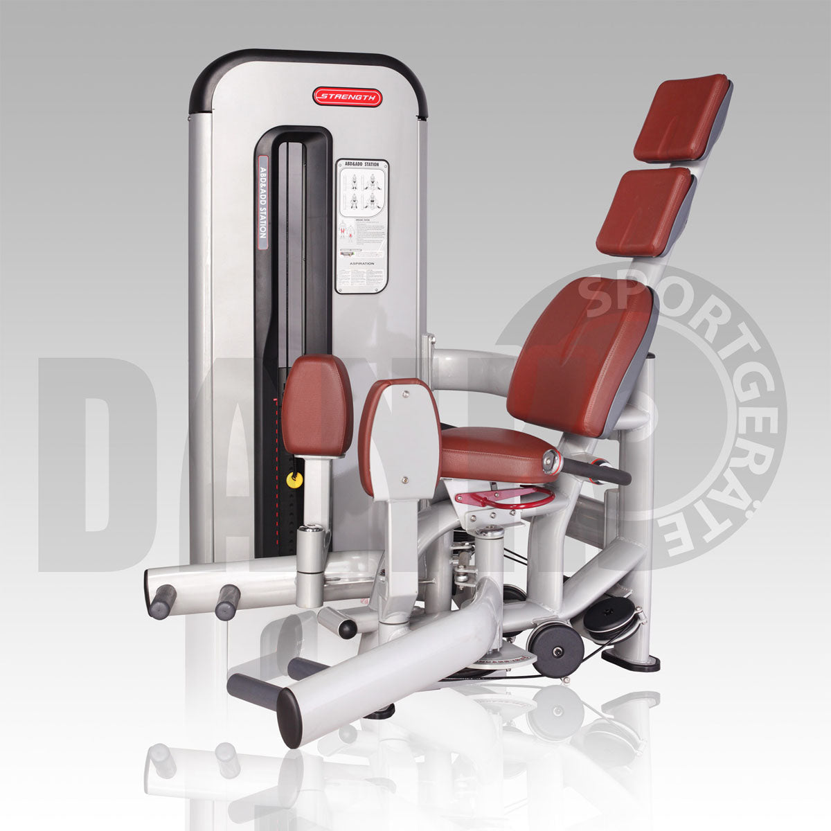 Similar to Star Trac, TechnoGym or Gym80 - Danksport S-Line Equipment Park - 30 Strength Training Equipment &amp; Accessories, New Equipment, Color Silver, Upholstery Brown