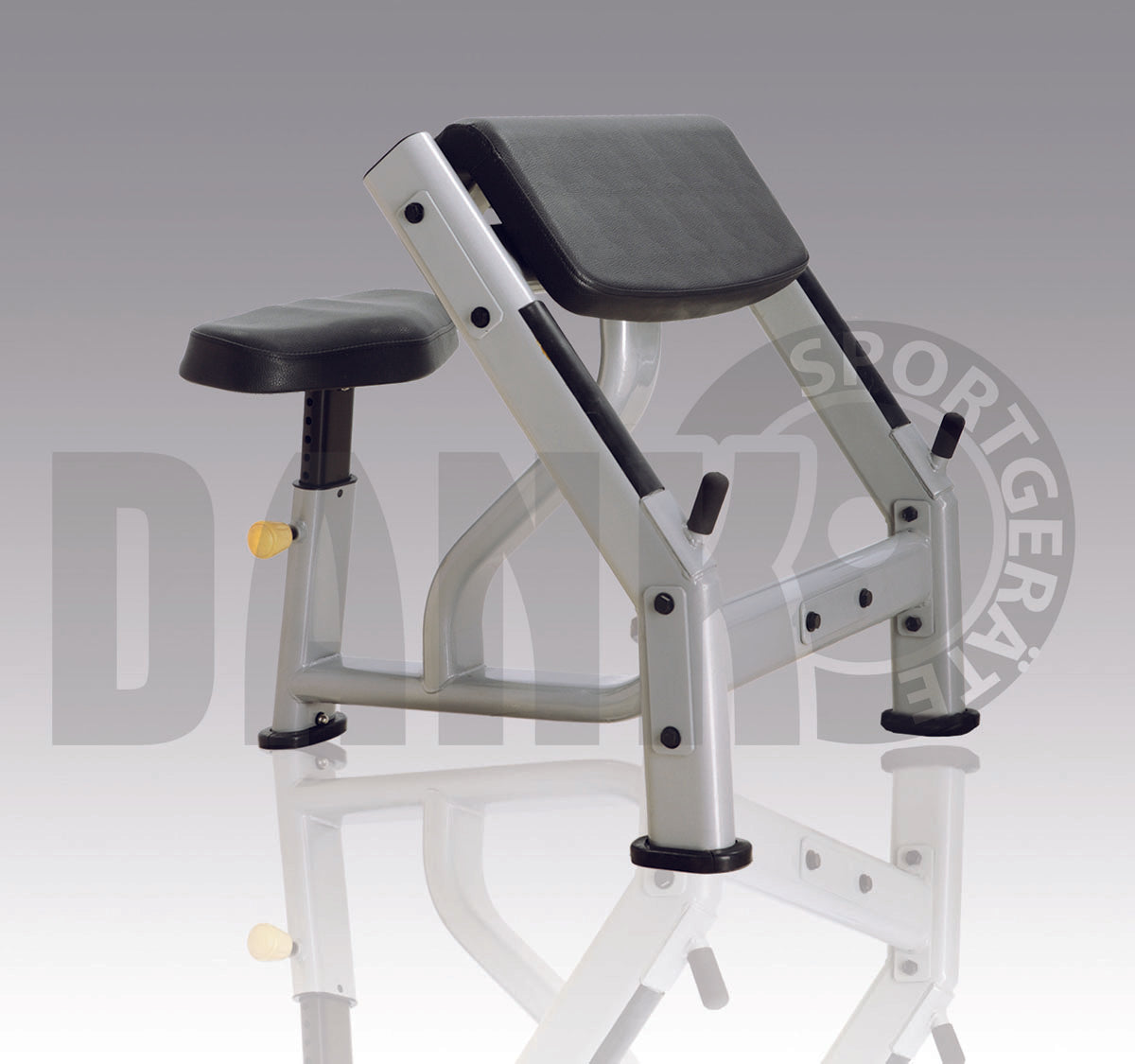 Danksport S-Line strength training equipment, equipment park with approximately 22 fitness machines and accessories, color silver, upholstery brown - New equipment / exhibition equipment