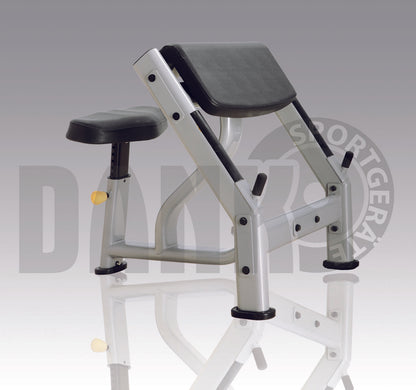 Danksport S-Line strength training equipment, equipment park with approximately 22 fitness machines and accessories, color silver, upholstery brown - New equipment / exhibition equipment