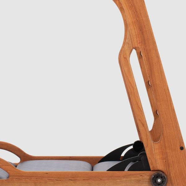 WaterRower NOHrD Elasko Kirsche, Kunstleder/ Echtleder