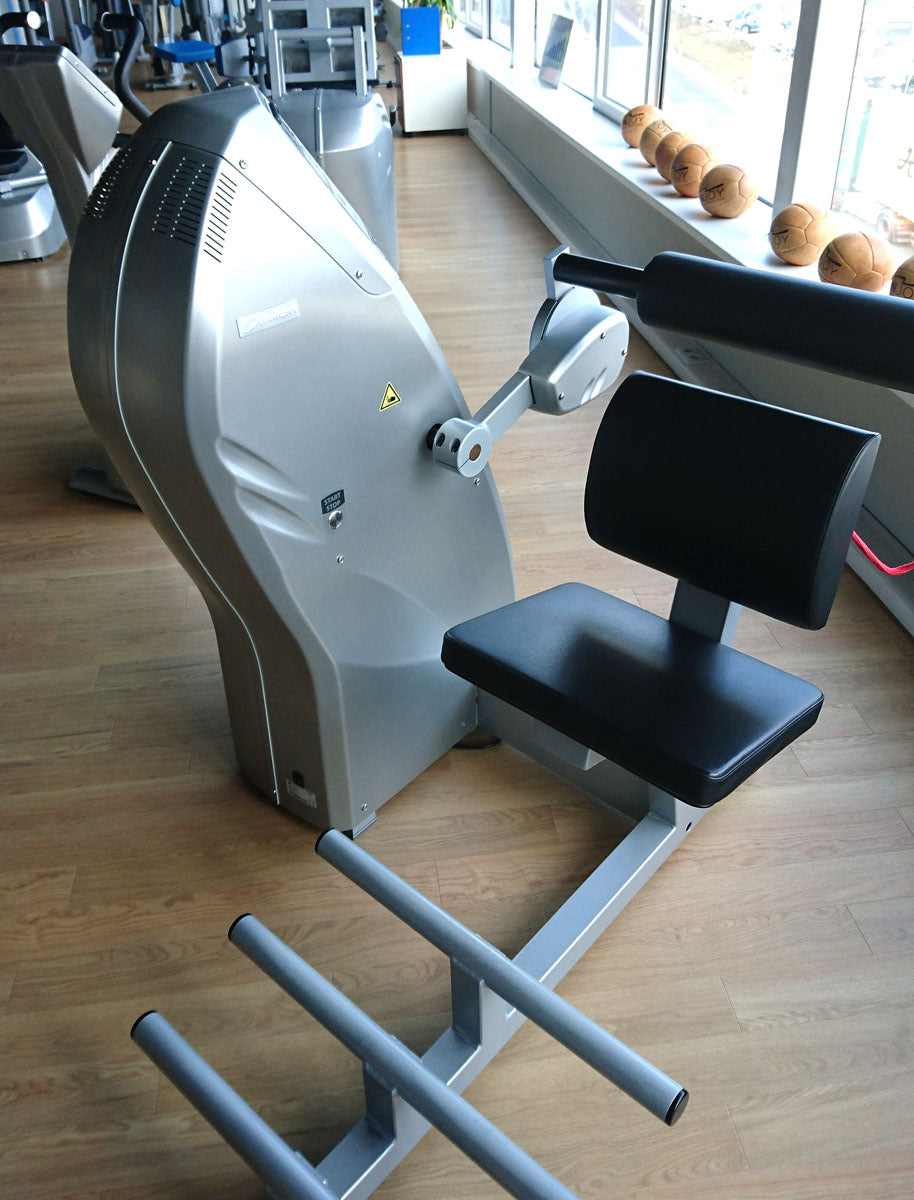 Milon strength-endurance circuit from 2014, youngtimer, aluminum look, 12 circuit devices, built end of 2013 - delivered 2014 - overhauled and as good as new condition