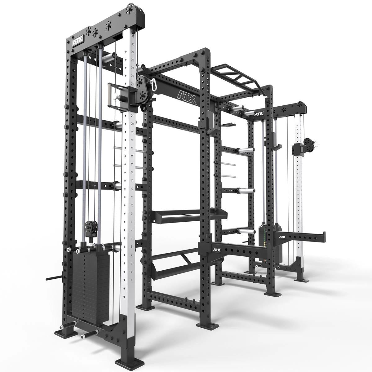ATX Cable Cross Rack with 2 x 90 kg plug-in weights and many extras