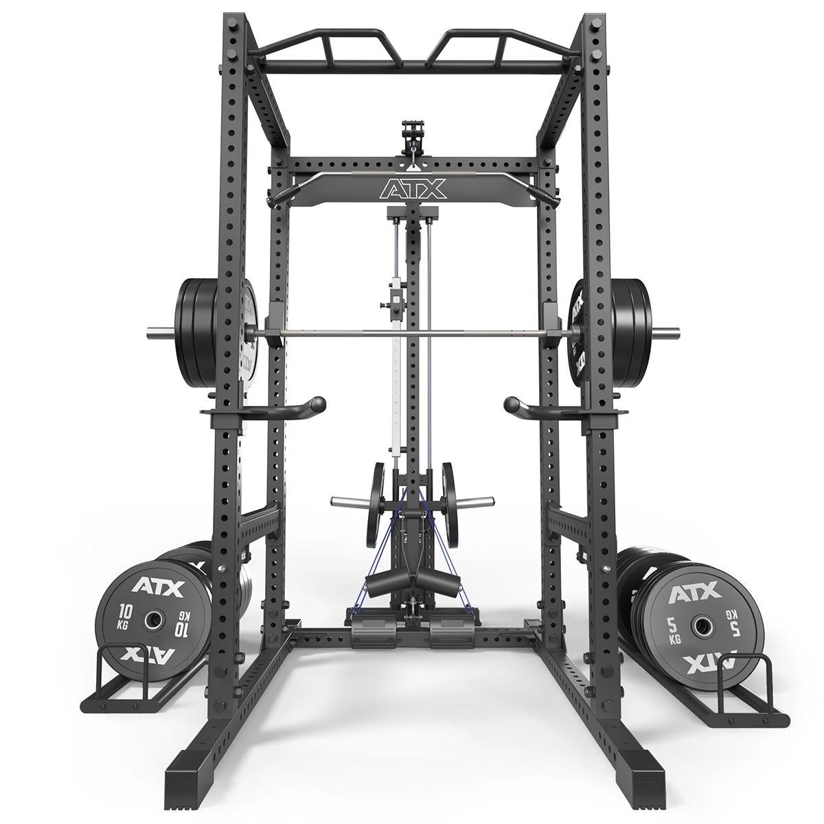 ATX Power Rack PRX-780 with lat pulldown - weight plate holder