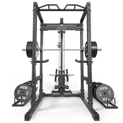 ATX Power Rack PRX-780 with lat pulldown - weight plate holder