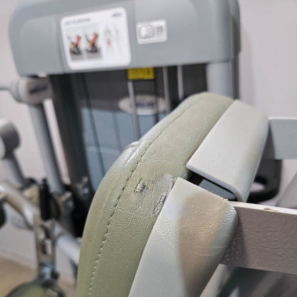 Ergo-Fit Leg Flexion 4100 S Med with display, seated leg curl with medical approval, MPG, built in 2020, frame silver, used - refurbished condition