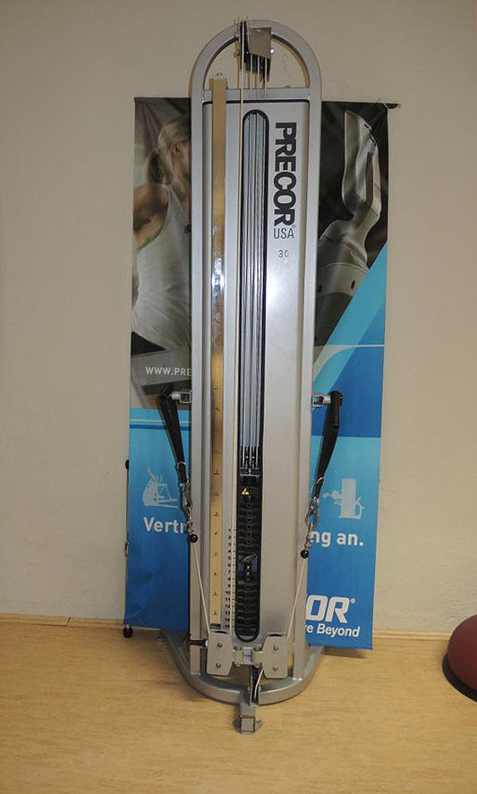Precor Explosionszug, Seilzug, Höhenverstellbar, Wandmontage, 80kg, Silber, gebraucht, 2 Stück verfügbar